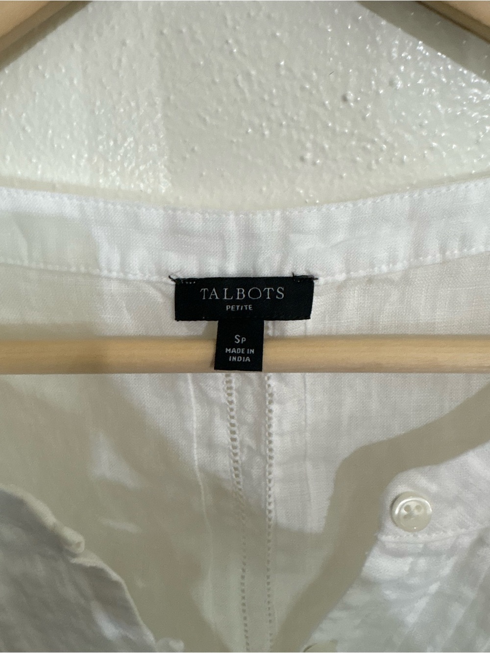 SOLD- Talbots NWOT Linen Pintuck Yoke Shell Tank - Picture 4 of 7